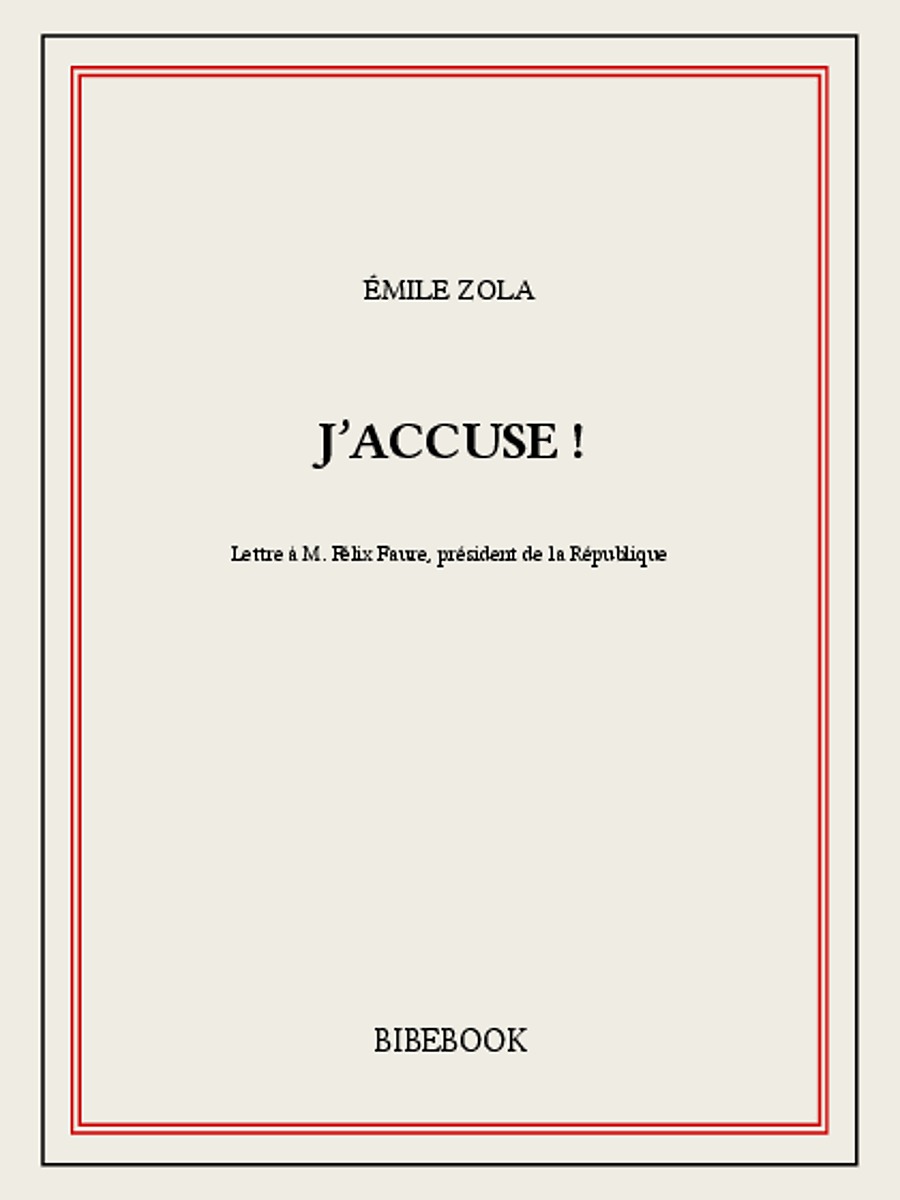 J'accuse !
