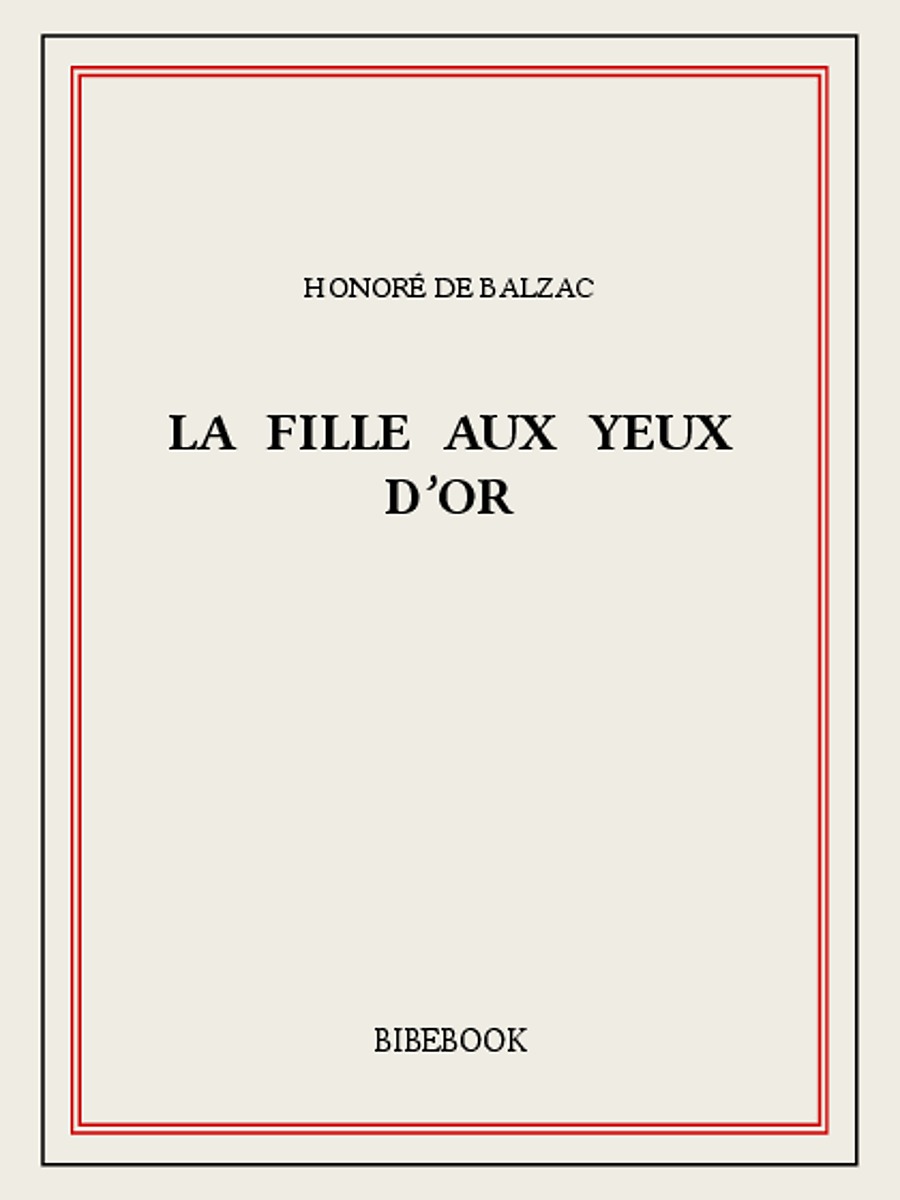 La fille aux yeux d’or
