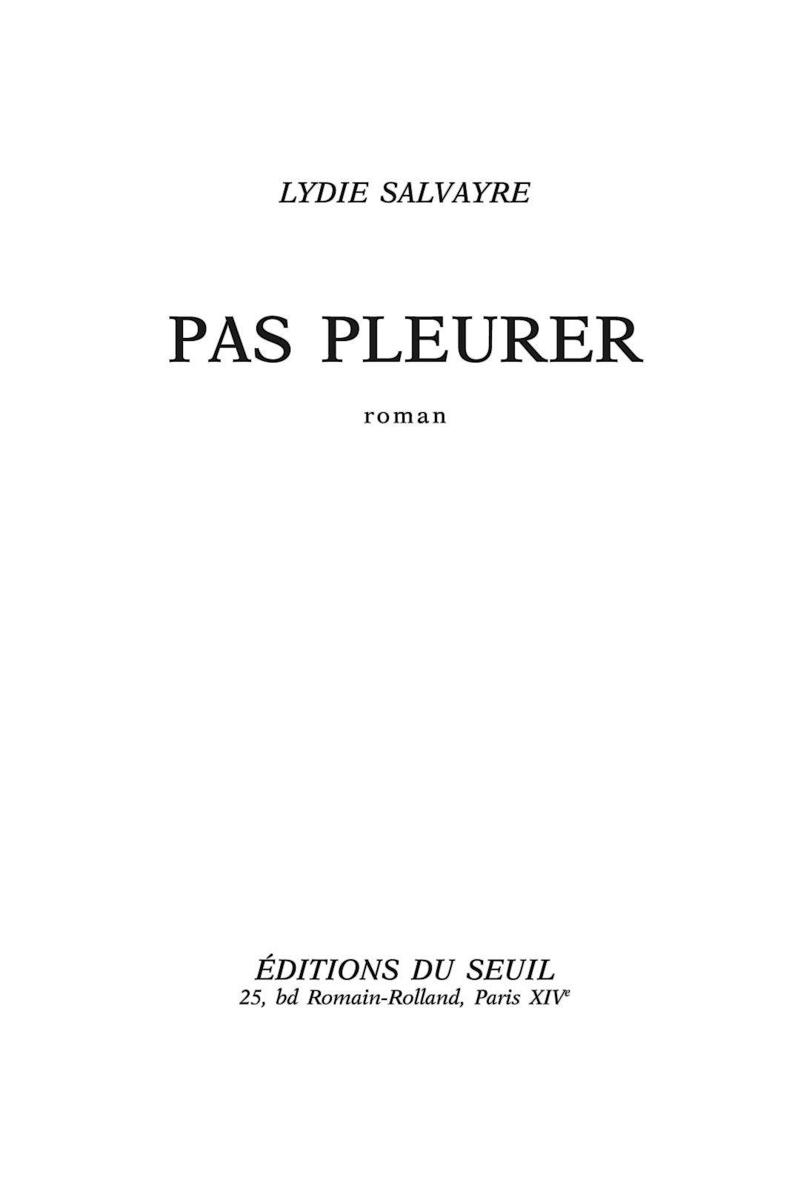 Pas pleurer